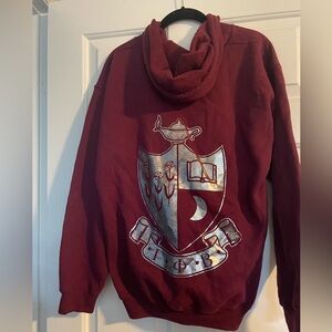 Maroon Gamma Phi Beta Sorority Zip Up Hoodie